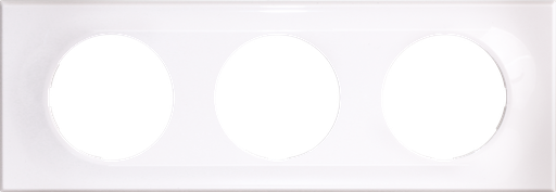 [EUR61198] COMETE Plaque 3 positionstes Classic White