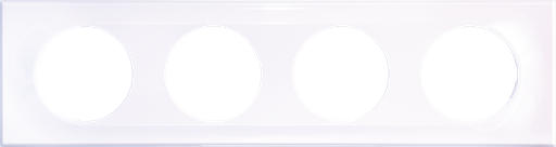 [EUR61199] COMETE Plaque 4 postes Classic White