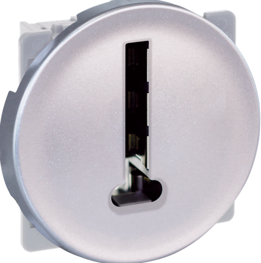 [EUR61370] COMETE Prise Tél. 8 contacts en T SILVER