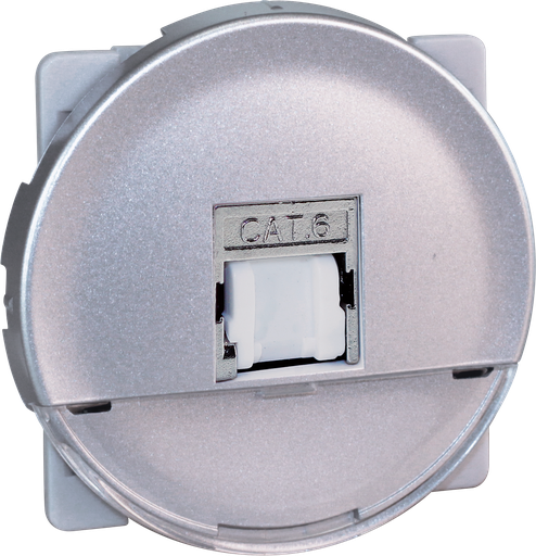 [EUR61372] COMETE Prise RJ45 Multimédia STP Cat.6 Grade 3 SILVER