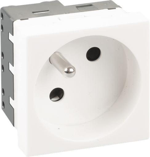 [EUR61419] Prise 2P+T blanche non associable