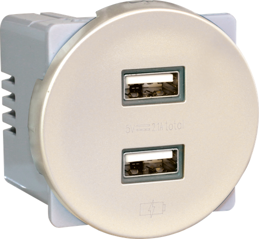 [EUR61529] COMETE Dble USB A TITANE