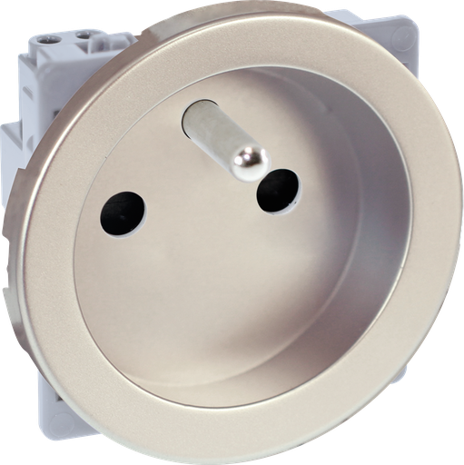 [EUR61558] COMETE Prise Réno. 2P+T Connex. H/B TITANE