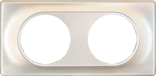 [EUR61697] COMETE Plaque 2 postes TITANE