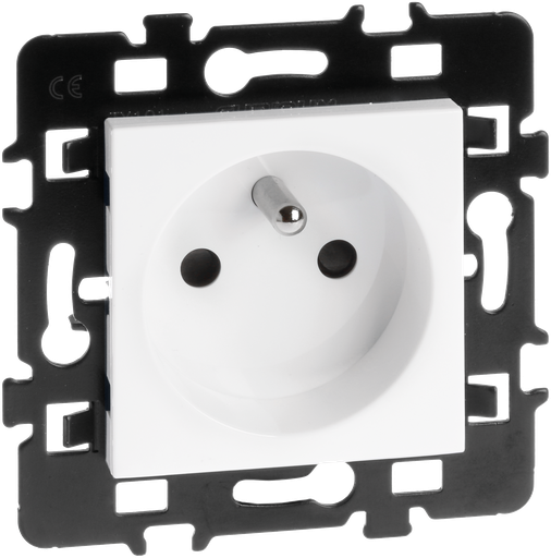 [EUR61860] Prise 2P+T + enj.  sans griffes