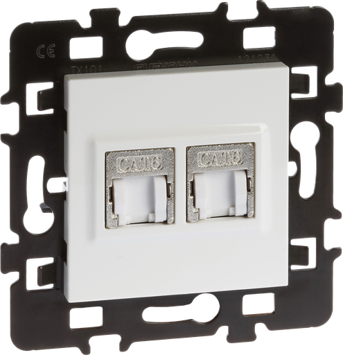 [EUR61873] RJ 45 dble C.6 STP Gr 3(multimeØ)+enj.