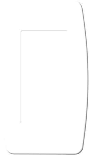 [EUR61894] Plaque blanche 1/2 poste