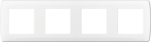 [EUR61899] Plaque blanche 4p. ent71mm