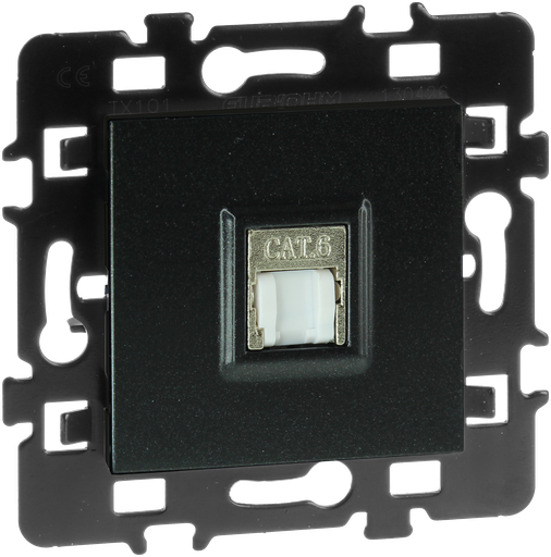 [EUR61971] RJ45 Cat 6 FTP Grade 1 ( tel+ LAN)  anthracite