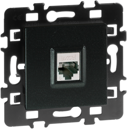 [EUR61972] RJ45 Cat 6 STP Grade 3 Multi-services anthracite