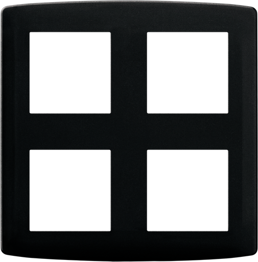 [EUR61986] Plaque 2x2 postes anthracite