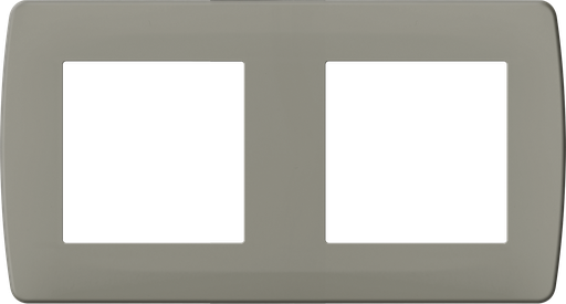 [EUR61991] Plaque taupe 2 postes