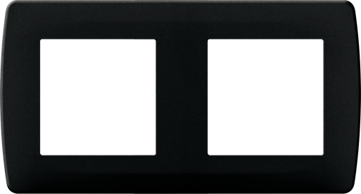 [EUR61997] Plaque anthracite 2 postes