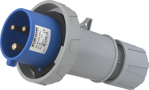 [EUR66013] Fiche industrielle mobile droite 2P+T 32A 230V AC IP67