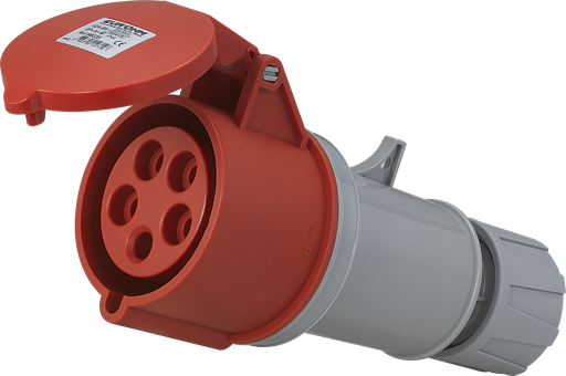 [EUR66035] Prise industrielle mobile droite 3P+N+T 32A 400V AC IP44