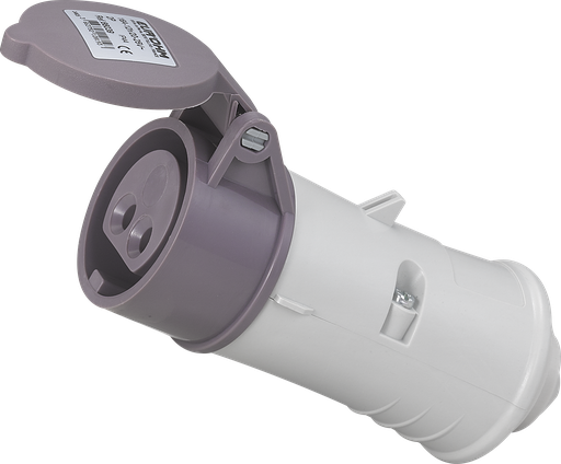 [EUR66039] Prise industrielle mobile droite 2P 16A 24V AC IP44