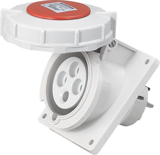 [EUR66074] Socle de prise industrielle à encastrer à 10° 3P+T 32A 400V AC IP67