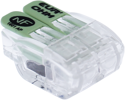 [EUR70086] Borne à levier 2P 0,35 -2,5mm²