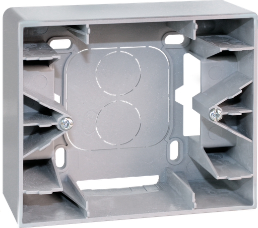 [EUR61391A] COMETE Cadre saillie 1 poste type A SILVER