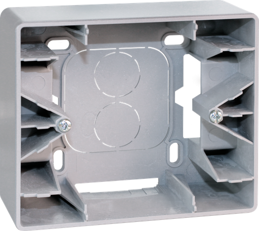 [EUR61391B] COMETE Cadre saillie 1 poste type B SILVER