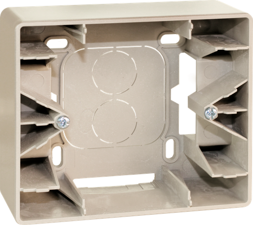 [EUR61591B] COMETE Cadre saillie 1 poste type B TITANE