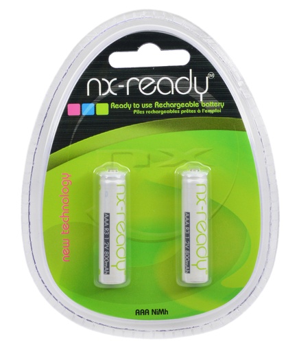 [ENIACH9040] Blister(s) x 2 Accus Nimh blister x2 AAA NX READY 1.2V 800mAh
