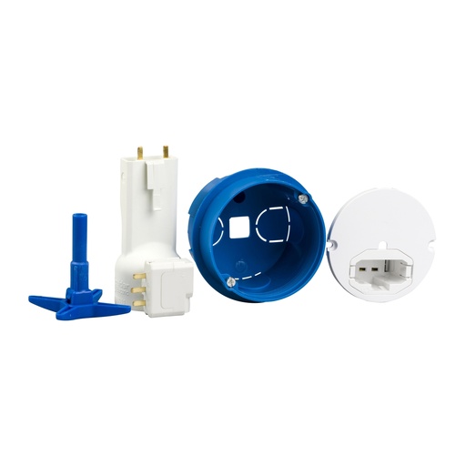[SCHALB71831] Modulo DCL boîte de centre d67 avec couvercle affleurant, connecteur + douille