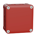 [SCHENN05175] Mureva Box - boîte dérivation 960° rouge -7x20/25 -int 105x105x55 ext 116x116x62