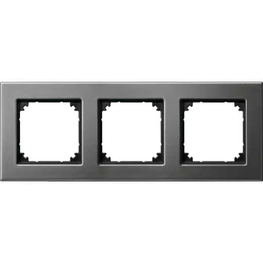 [SCH475314] System M - M Elegance - Plaque de finition - 3 postes - graphite