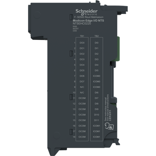[SCHNTSEHC0220] Edge I/O NTS Module seul Entrée Compt Rap. 2 voies,24Vdc, 250kHz, 4E Aux, 8S Aux