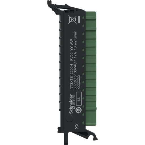 [SCHNTSXTB12200H] Edge I/O NTS Connecteur 12Pts à Ressort 5mm DC Sans Capot - Durcie