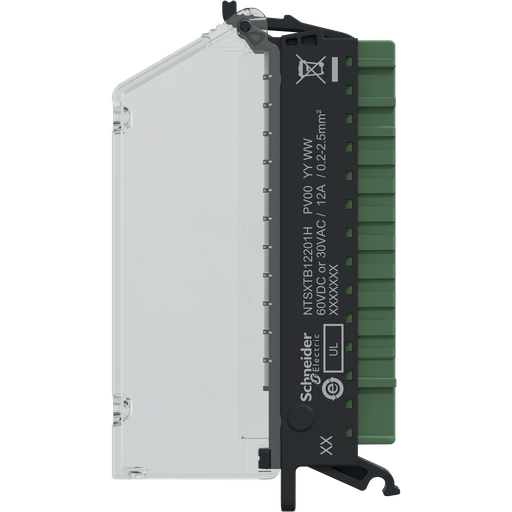 [SCHNTSXTB12201H] Edge I/O NTS Connecteur 12Pts à Ressort 5mm DC Avec Capot - Durcie