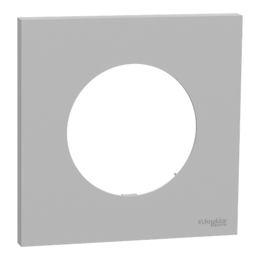 [SCHS901702] Odace - plaque de finition 1 poste - couleur Gris galet