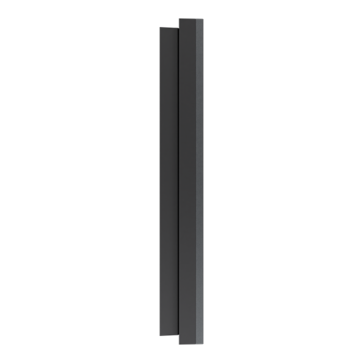 [SCHS912702] Odace Métal - plaque de finition 1 poste - effet Perle Noire support noir