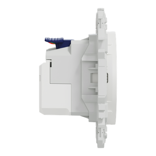 [SCHS920042] Odace - prise 2P+T affleurante + chargeur USB-C 18W Power Delivery - blanc craie