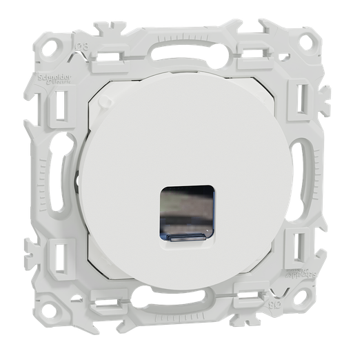 [SCHS920475] Odace - prise RJ45 - Cat6 UTP grade 1 à 2 - blanc craie