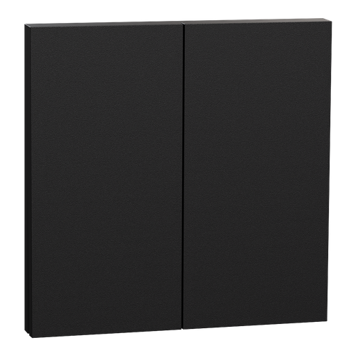 [SCHS949222] Odace Intégral - enjoliveur et plaque - pour VV ou poussoir double - Noir onyx
