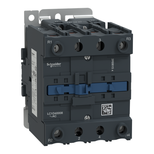 [SCHLC1D40008G7] TeSys LC1D - contacteur - 4P (2F+2O) - AC-1 440V - 60A - bobine 120Vca 50/60Hz