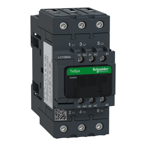 [SCHLC1D65AB7] TeSys LC1D - contacteur - 3P - AC-3 440V - 65A - bobine 24Vca