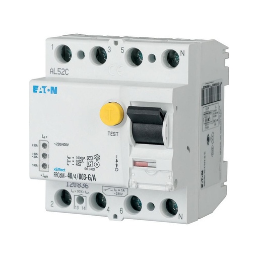 [EAT168648] Interrupteur différentiel digital FRCdM, 4P, 40A, type G/A, 30mA