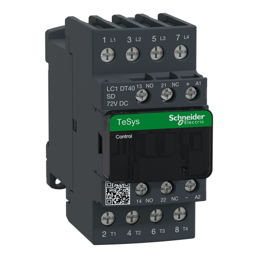 [SCHLC1DT40SD] TeSys LC1D - contacteur - 4P - AC-1 440V - 40A - bobine 72Vcc