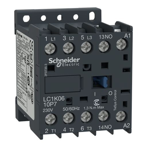 [SCHLC1K1610F7] TeSys LC1K - contacteur - 3P - AC-3 440V - 16A - bobine 110Vca