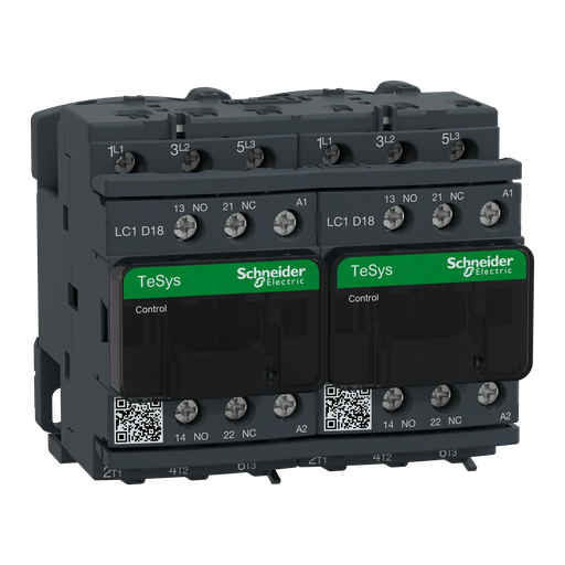 [SCHLC2D18B7V] TeSys LC2D - contacteur inverseur - 3P - AC-3 440V - 18A - bobine 24Vca