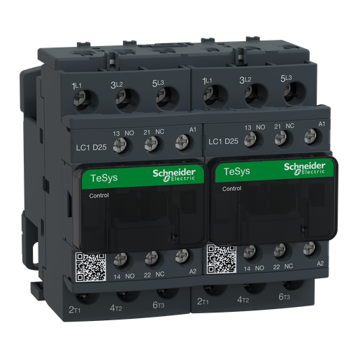 [SCHLC2D25B7V] TeSys LC2D - contacteur inverseur - 3P - AC-3 440V - 25A - bobine 24Vca