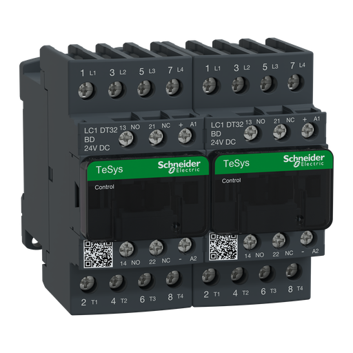 [SCHLC2DT32BD] TeSys LC2D - contacteur inverseur - 4P - AC-1 440V - 32A - bobine 24Vcc