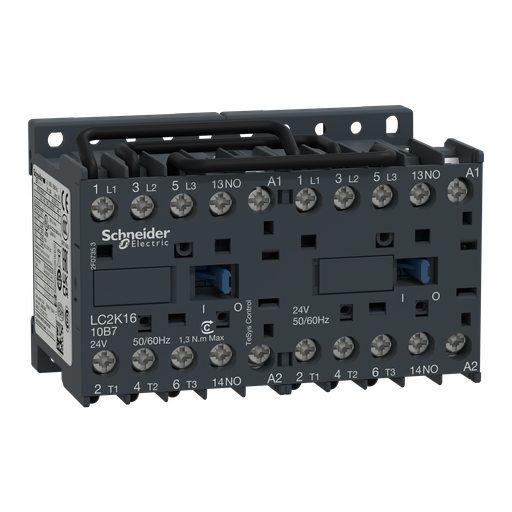 [SCHLC2K1610B7] TeSys LC2K - contacteur inverseur - 3P - AC-3 440V - 16A - bobine 24Vca