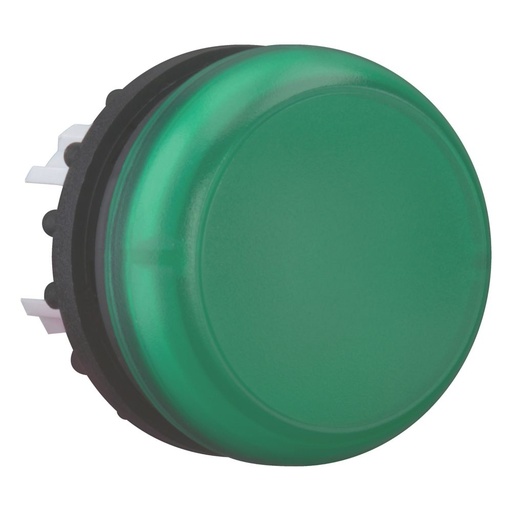 [EAT216773] Voyant lumineux, plat, vert, diamètre 22.5