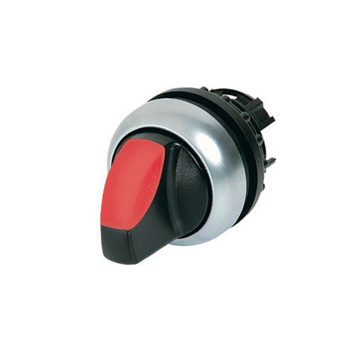 [EAT216825] Commutateur rotatif lumineux, 2 positions, rouge, à accrochage