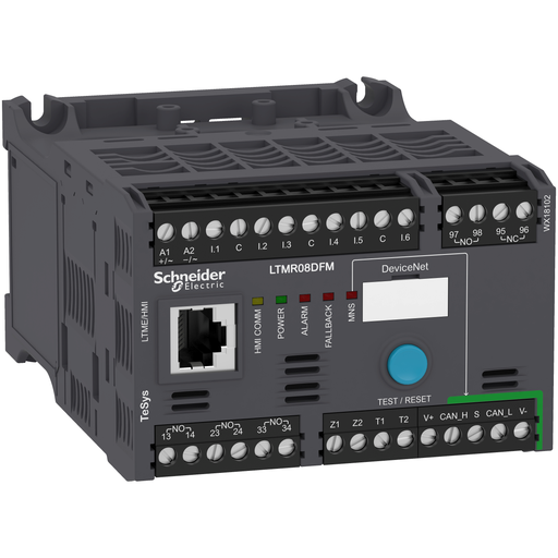 [SCHLTMR08DFM] TeSys T contrôleur moteur LTM R, DeviceNet, 100 à 240 V CA, 0,4...8 A
