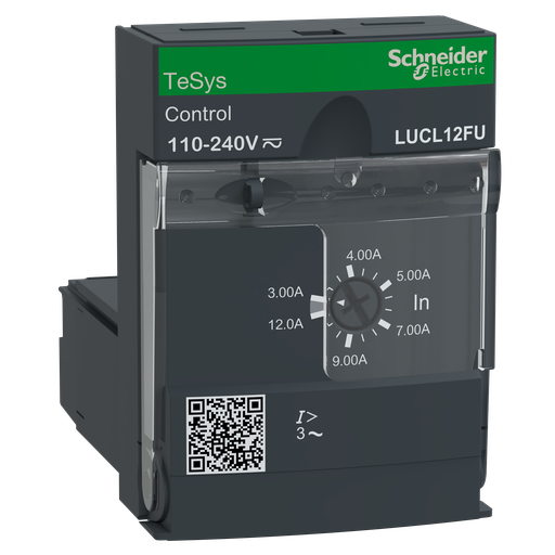 [SCHLUCL12FU] TeSys U - unité de contrôle magnétique protection - 3A à 12A - 110V à 220V